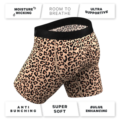 The Most Def | Leopard Print Ball Hammock® Boxer - Long Leg