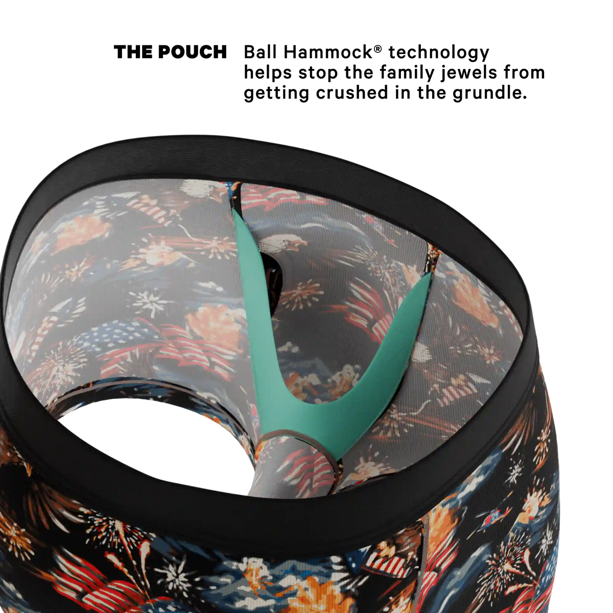 The Declaration | Americana Eagles Ball Hammock® Pouch Trunks Underwear