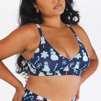 The Big Blizzard | Naughty Snowmen Boob Hammock™ Plunge Bralette