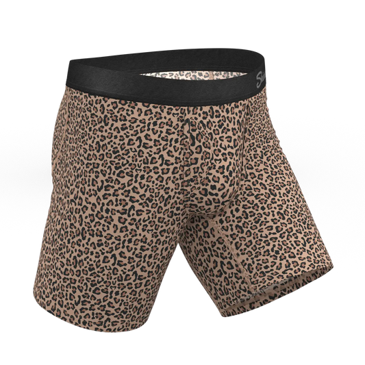 The Wild Cat | Leopard Print Ball Hammock® Boxer - Long Leg