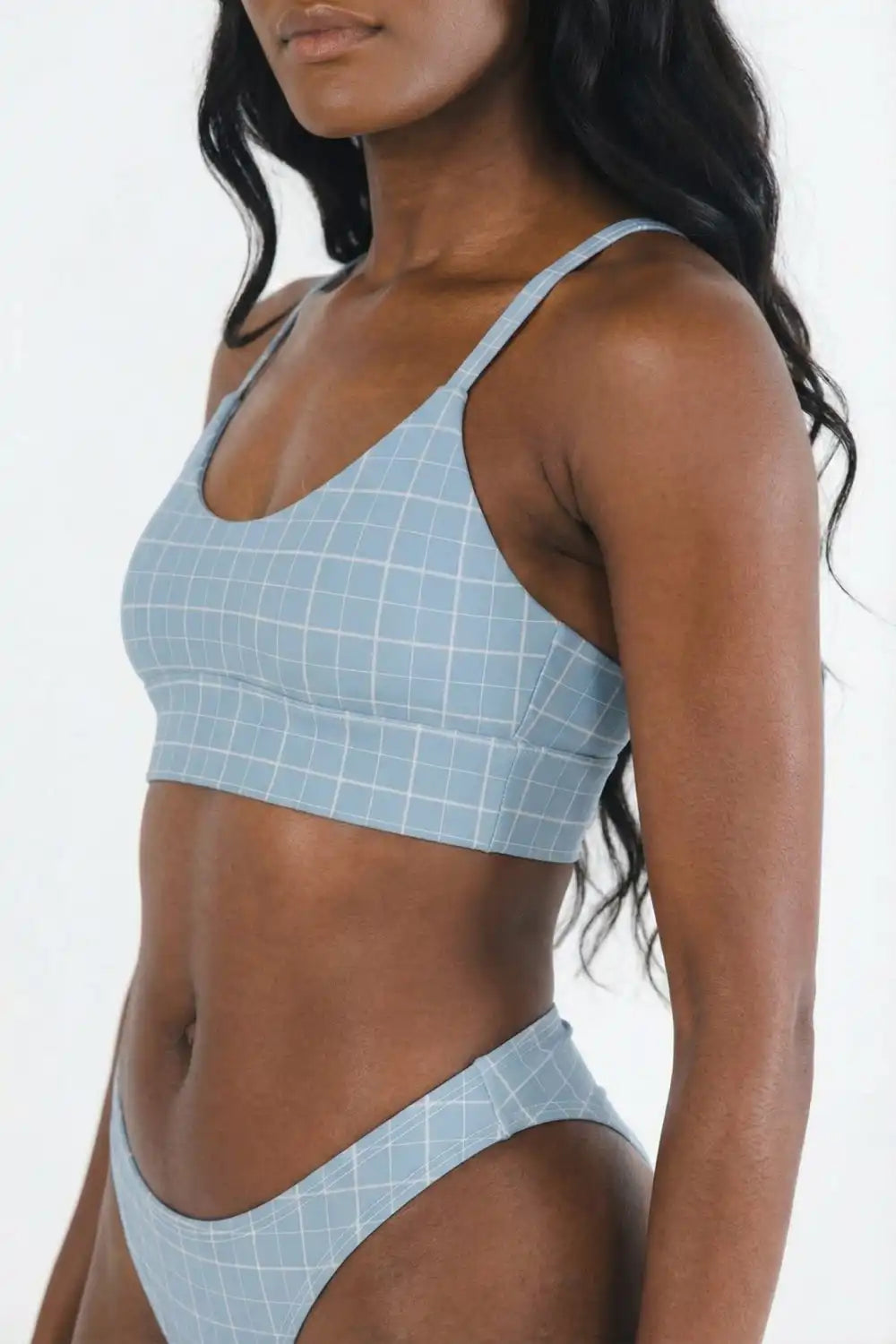 The Spick & Span | Window Pane Plaid Boob Hammock™ Scoop Bralette
