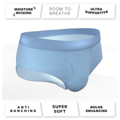 The Chambray All Day | Blue Chambray Ball Hammock® Pouch Underwear Briefs