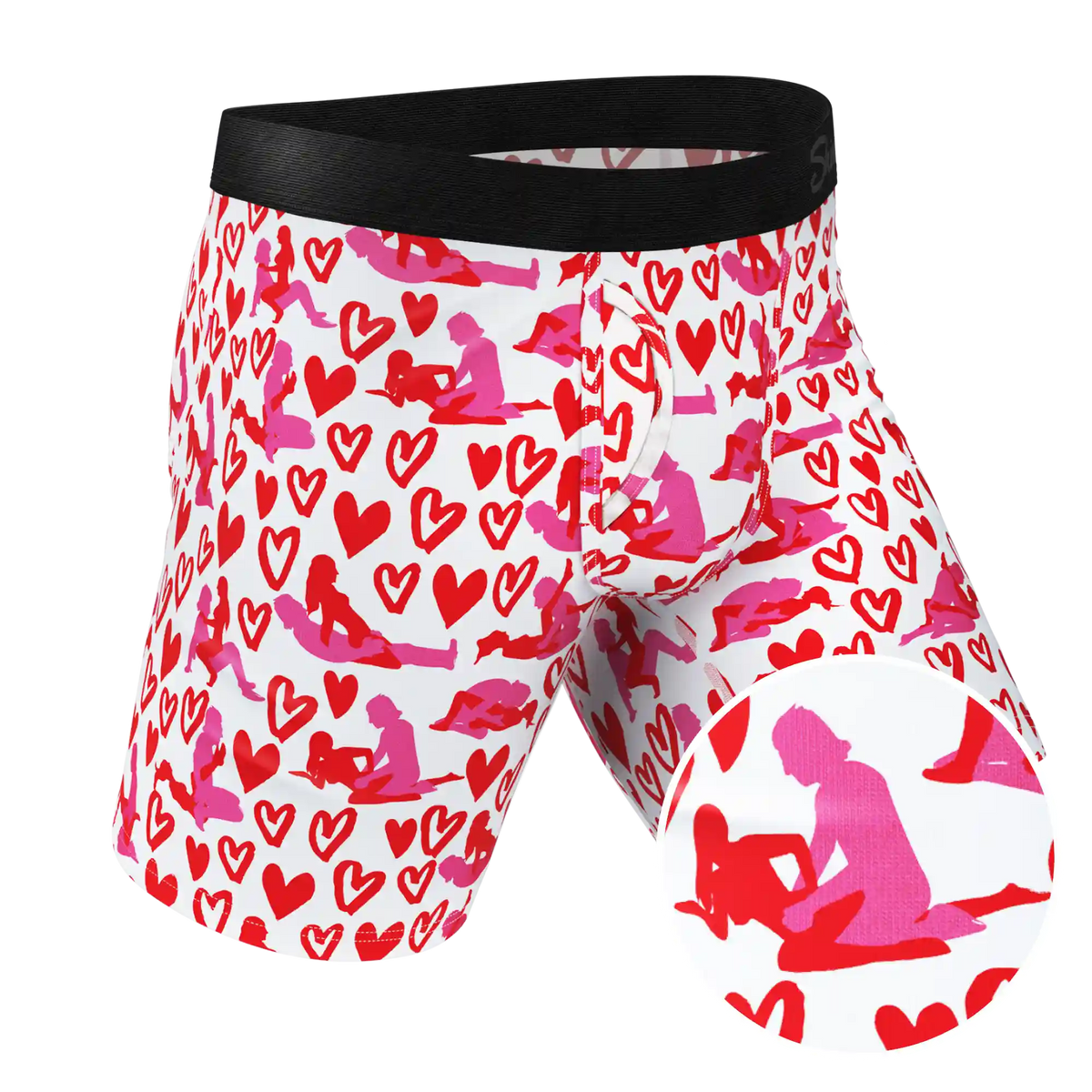The Hot-Blooded Handbook | Valentines Ball Hammock® Boxer - Long Leg