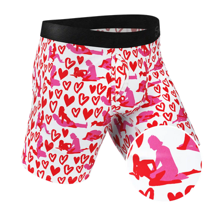 The Hot-Blooded Handbook | Valentines Ball Hammock® Boxer - Long Leg