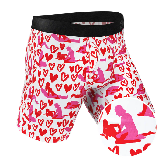 The Hot-Blooded Handbook | Valentines Ball Hammock® Boxer - Long Leg