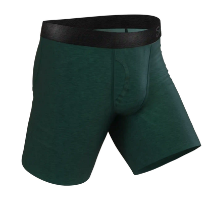 The Tree Falls | Forest Green Ball Hammock® Boxer - Long Leg