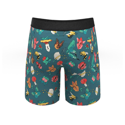 The Pollination Station | Birds and Bees Ball Hammock® Boxer - Long Leg