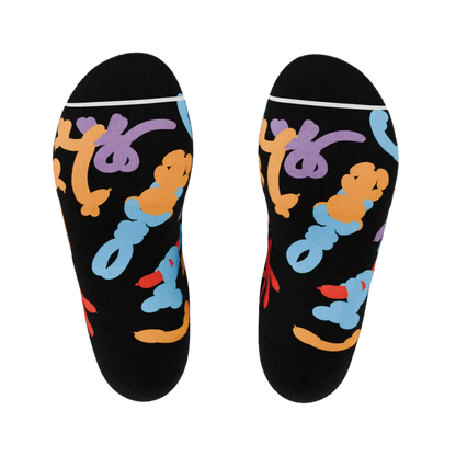 The Knot Tonights | Balloon Animal Heel Hammock™ Ankle Socks