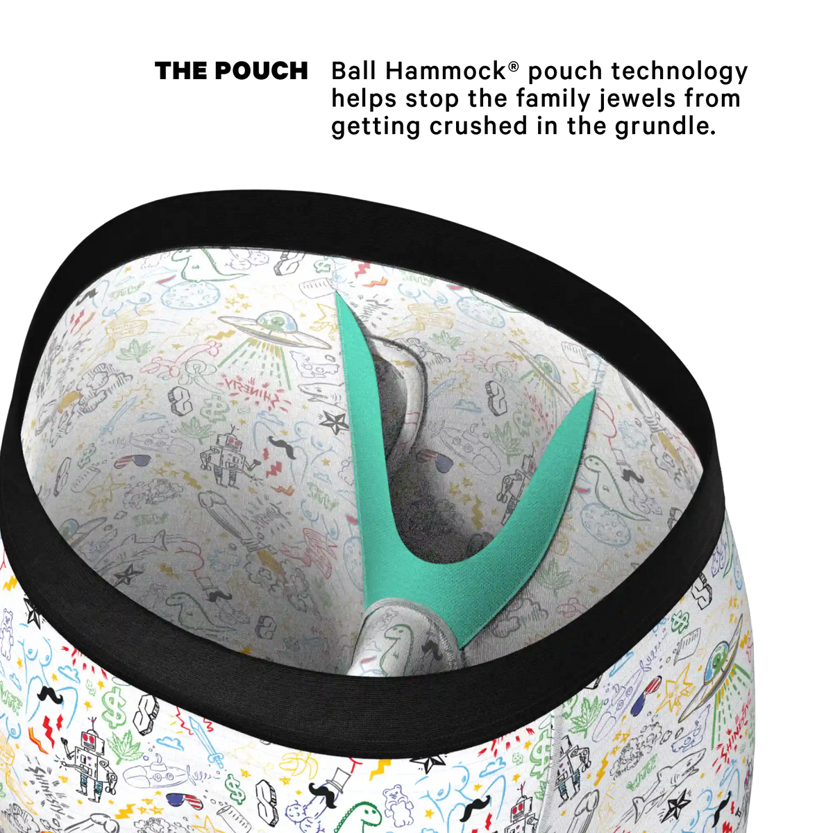The Daily Detention | Doodle Ball Hammock® Boxer - Long Leg