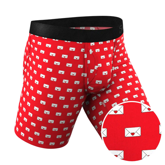 The Secret Admirer | Valentines Letters Ball Hammock® Boxer - Long Leg