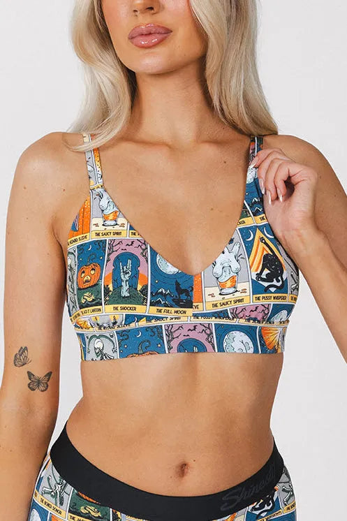 The Taboo | Tarot Cards Boob Hammock™ Plunge Bralette