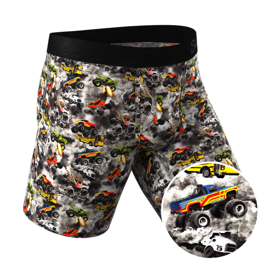 The Here Be Monsters | Monster Truck Ball Hammock® Boxer - Long Leg