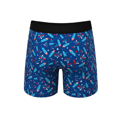 The Crotch Rocket | USA Firecracker Ball Hammock® Pouch Underwear With Fly