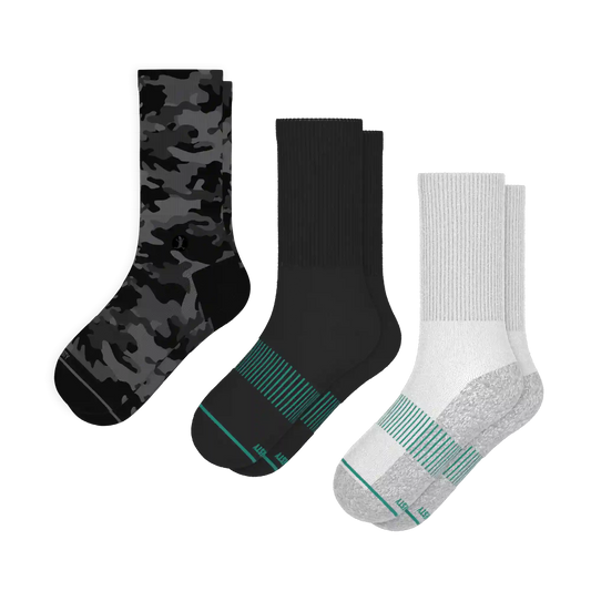 The Sneaky Three | Heel Hammock™ Crew Socks 3 Pack