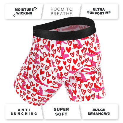 The Hot-Blooded Handbook | Valentines Ball Hammock® Boxer - Long Leg