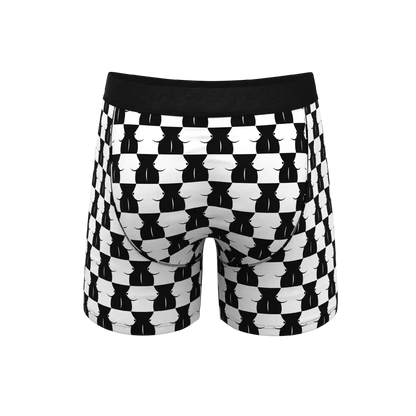 The Chest Mate | Checkered Ball Hammock® Pouch Underwear With Fly