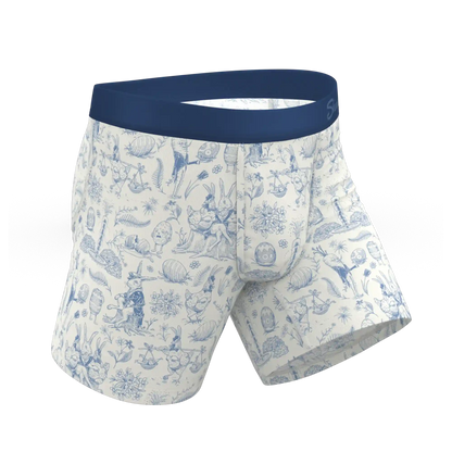 The Hot Cottontail | Easter Toile Ball Hammock® Pouch Underwear