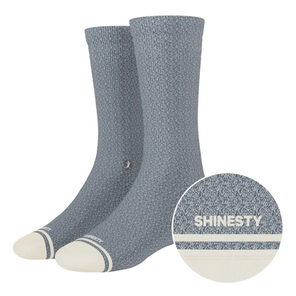 The Asteroid | Blue Marl Heel Hammock™ Crew Socks