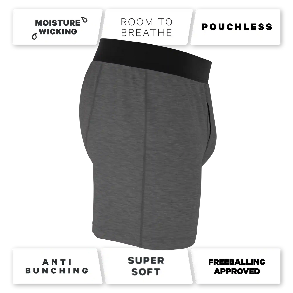 The Rock Solid | Mild Grey Boxers