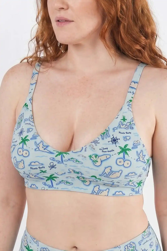 The Pirate's Booty | Naughty Map Boob Hammock™ Plunge Bralette