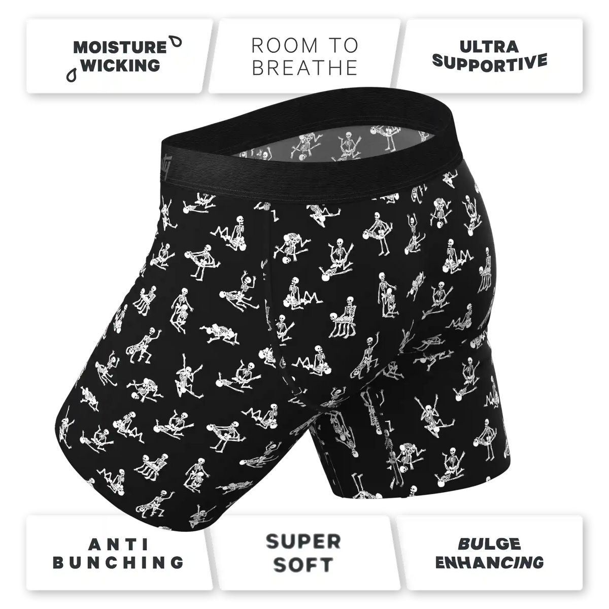 The All Time Favourite | Long Leg Ball Hammock® Pouch Underwear With Fly 5 Pack