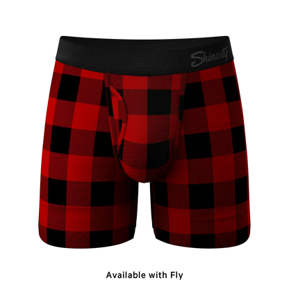 The Red & Black Lumberjack | Buffalo Check Ball Hammock® Pouch Underwear