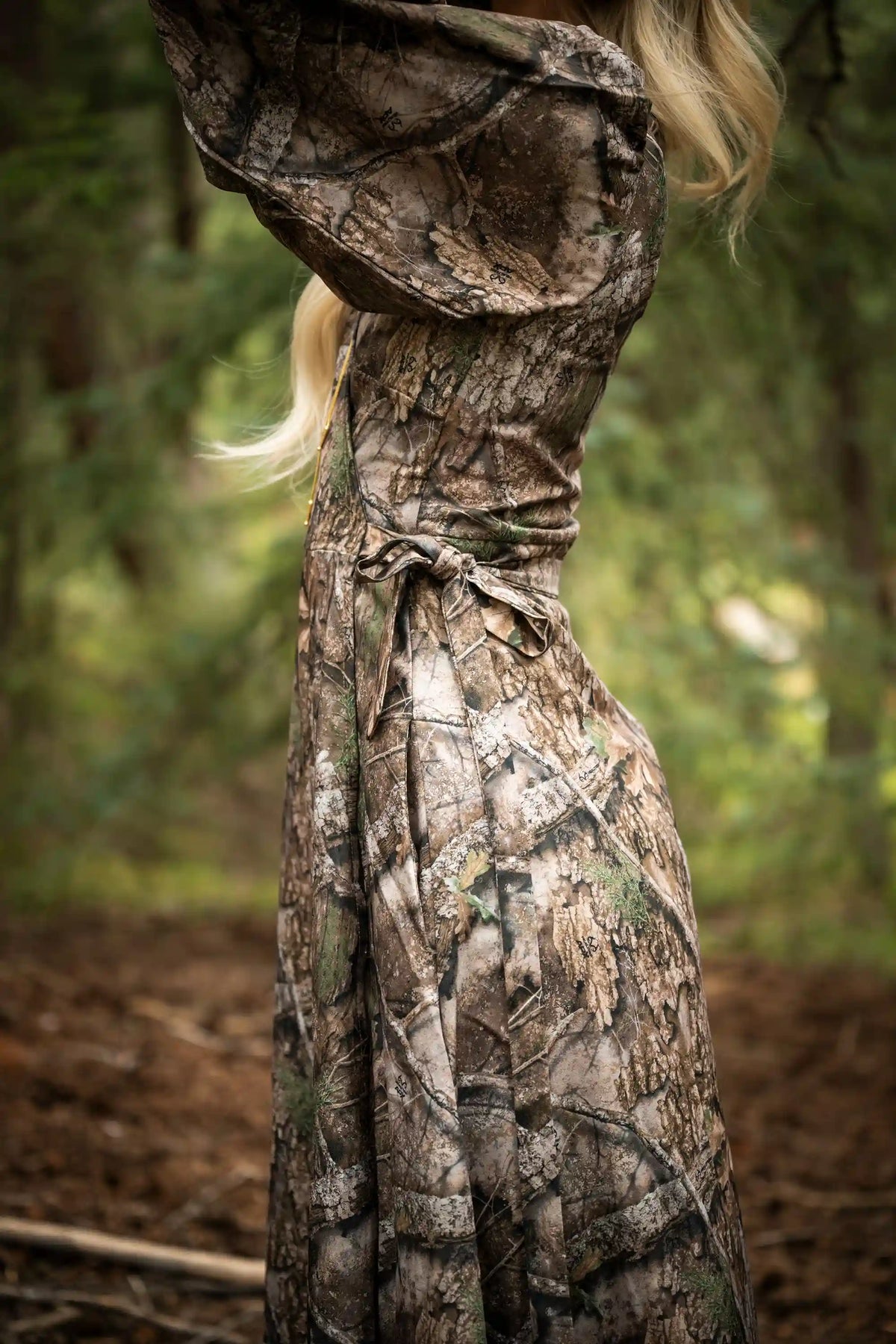 The Deerly Departed | RealTree x Shinesty Camouflage Long Sleeve Dress