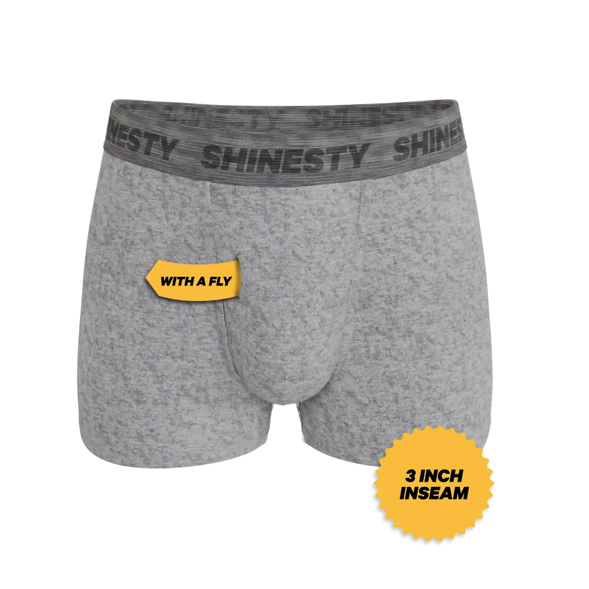 The Flintstone | Heather Grey and Black Ball Hammock® Pouch Trunks Underwear