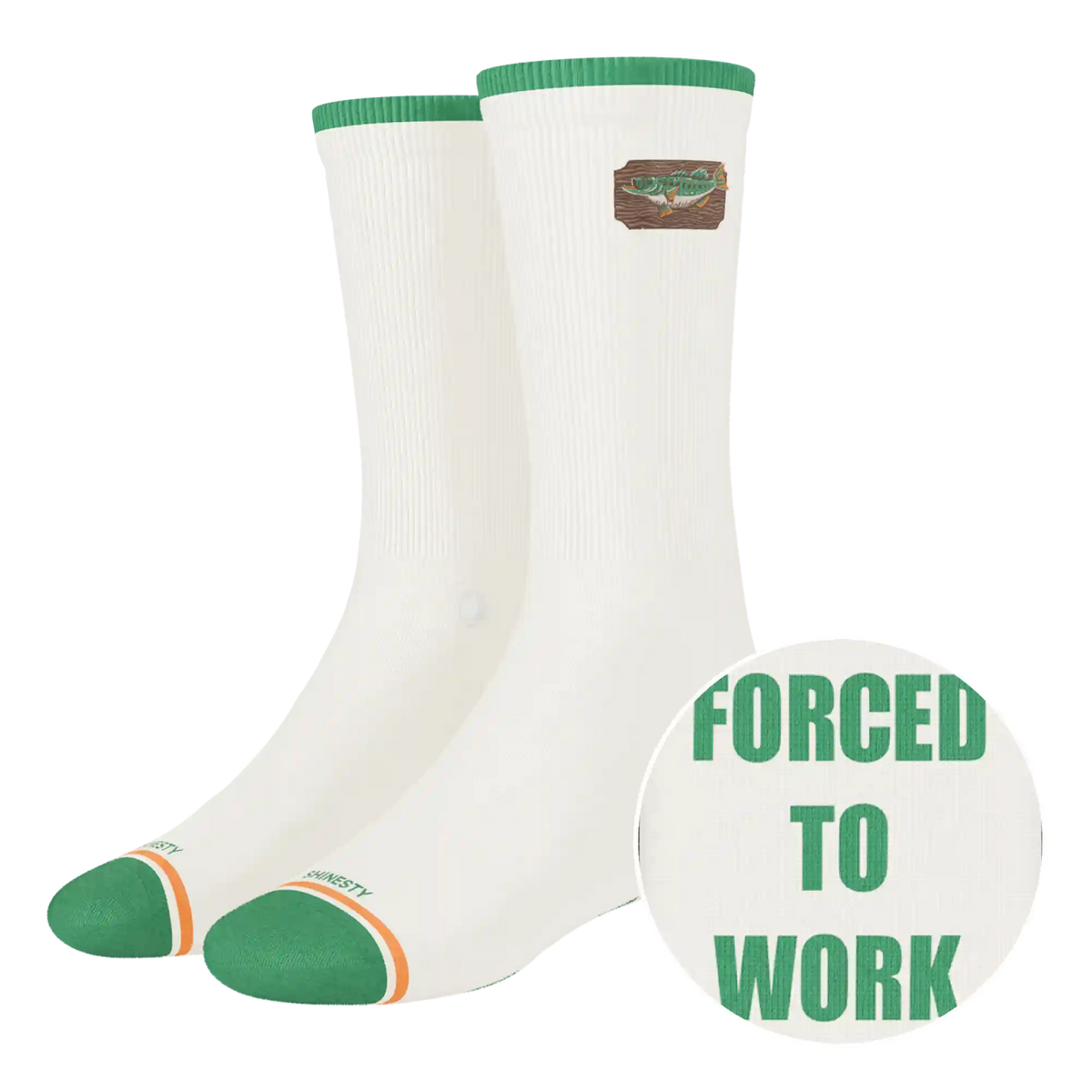 The Gone Fishing | Fishing Heel Hammock™ Crew Socks
