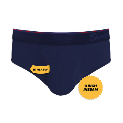 The Blueberry Pie | Red Tip Navy Ball Hammock® Pouch Underwear Briefs