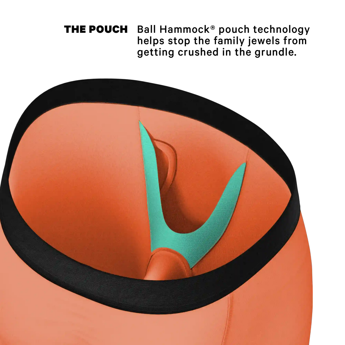 The Crossing Guard | Orange Ball Hammock® Boxer - Long Leg