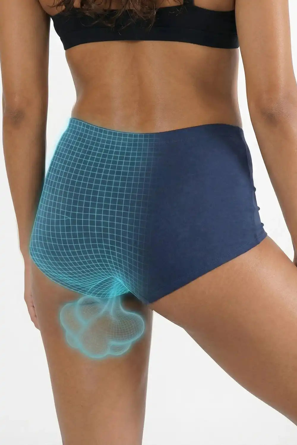 The Big Blue | Navy Fart Proof Boyshort Underwear