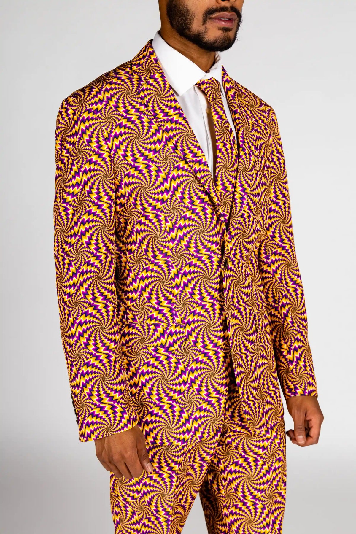 The Mardi Mirage | Illusion Print Party Suit
