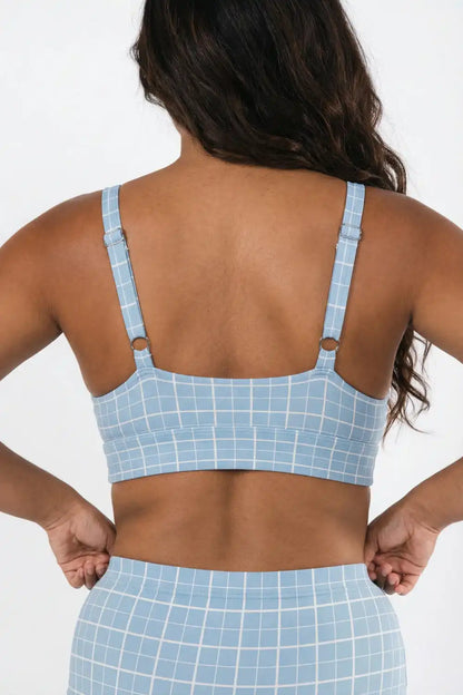 The Spick & Span | Window Pane Plaid Boob Hammock™ Plunge Bralette