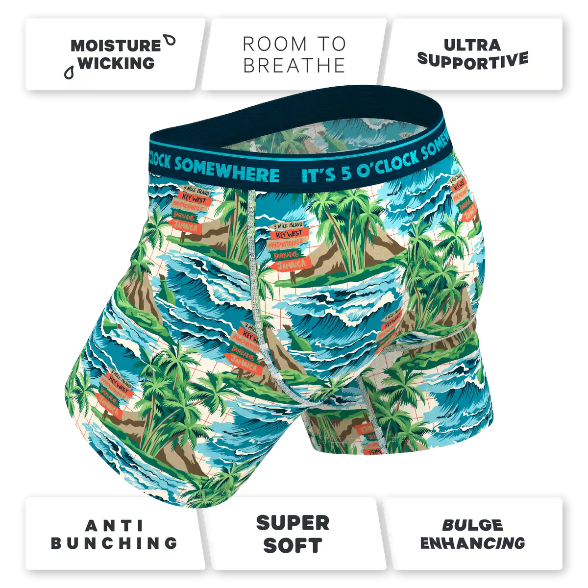 The Changes In Latitudes | Shinesty x Margaritaville® Ball Hammock® Pouch Underwear With Fly