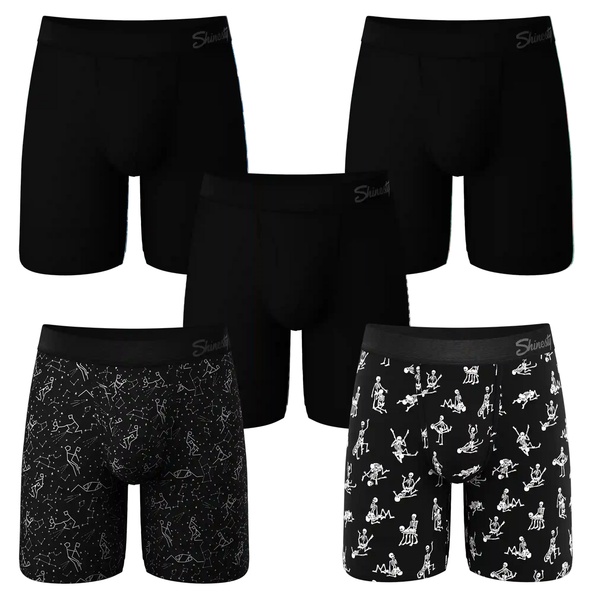 The All Time Favourite | Long Leg Ball Hammock® Pouch Underwear With Fly 5 Pack