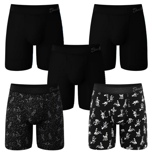 The All Time Favourite | Long Leg Ball Hammock® Pouch Underwear With Fly 5 Pack