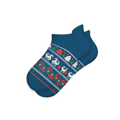 The Caribou Lous | Christmas Deer Heel Hammock™ Ankle Socks