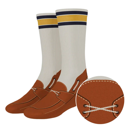 The Boat's Rockin' | Boat Shoe Heel Hammock™ Crew Socks