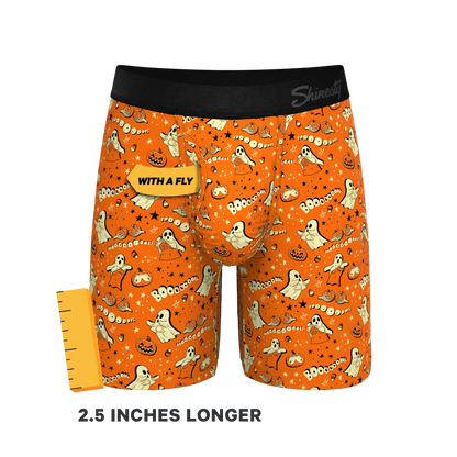 The Paranormal Entitty | Ghost Busts Ball Hammock® Boxer - Long Leg