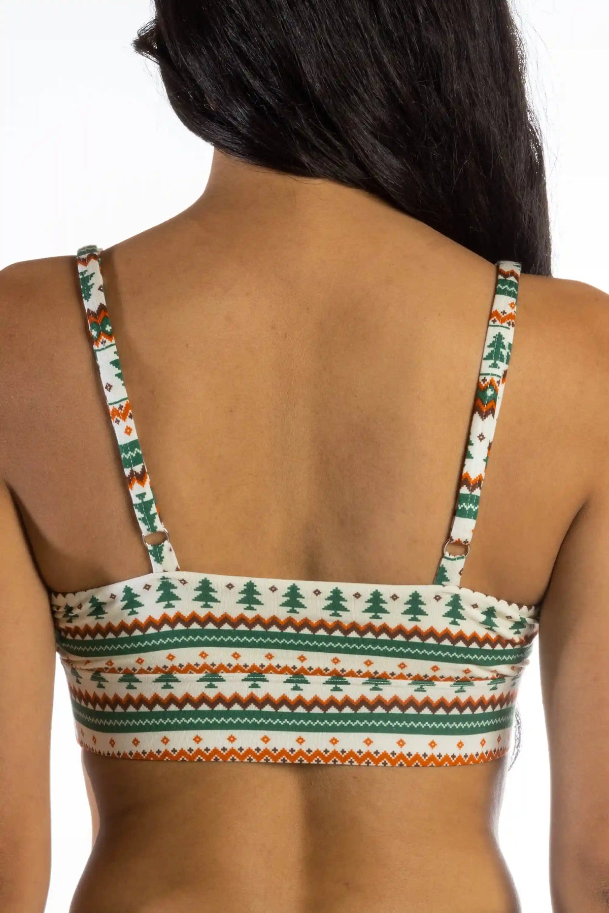 The Stuffed Stocking | Fair Isle Christmas Tree Boob Hammock™ Scoop Bralette