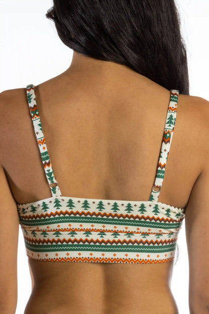 The Stuffed Stocking | Fair Isle Christmas Tree Boob Hammock™ Scoop Bralette
