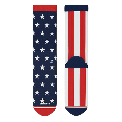 The Socky Balboa | American Flag Heel Hammock™ Crew Socks