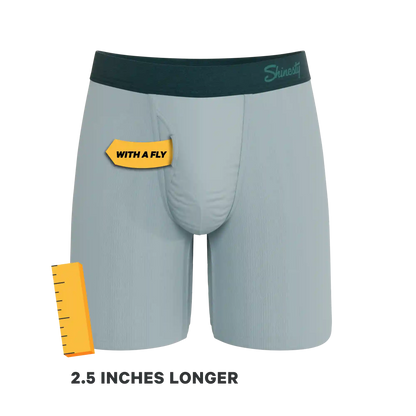 The Dry Ice | Muted Steel Blue Ball Hammock® Boxer - Long Leg