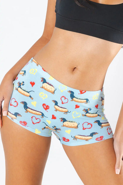 The Lovely Wiener | Wiener Dogs Modal Boyshort Underwear