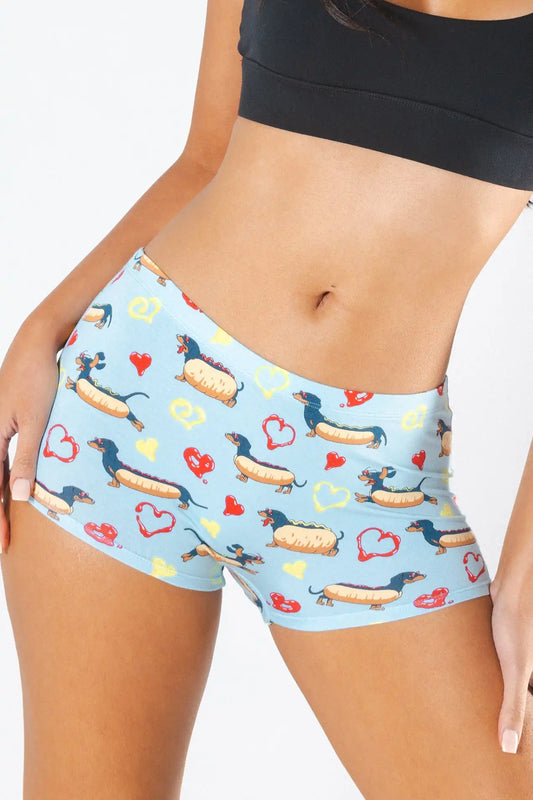 The Lovely Wiener | Wiener Dogs Modal Boyshort Underwear