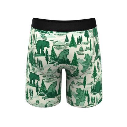 The Does A Bear | Green Toilet Bear Ball Hammock® Boxer - Long Leg