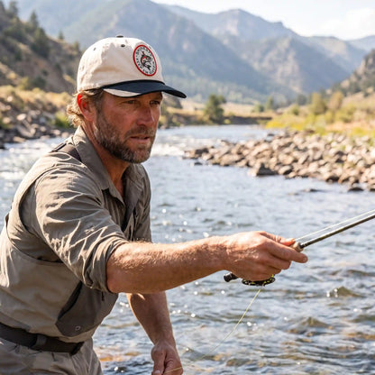 The Rowdy Angler | Fish Cowboy 5 Panel Canvas Hat