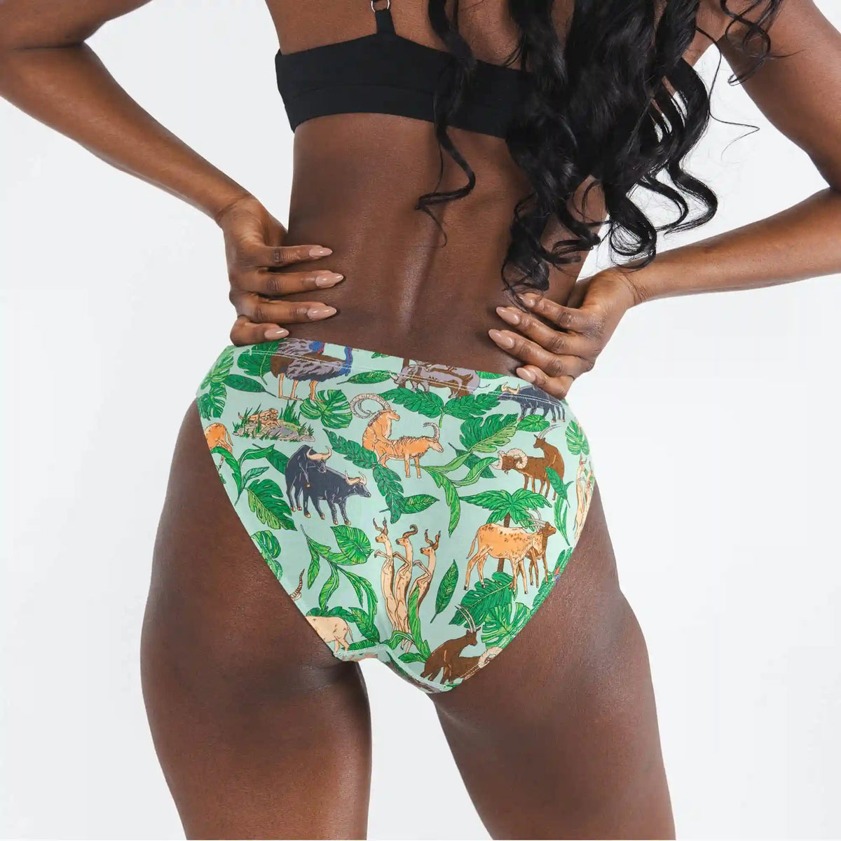 The Hornography | Tropical Animals Modal Bikini Underwear