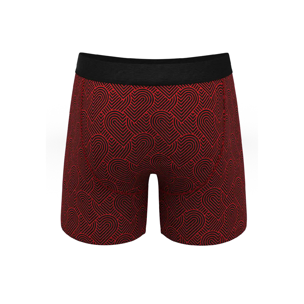 The Cherub | Geometric Hearts Ball Hammock® Pouch Underwear With Fly